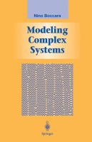 Modeling complex systems