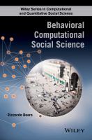 Behavioral computational social science /
