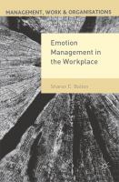 Emotion management in the workplace /