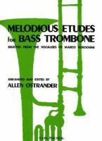 Melodious etudes : for bass trombone /
