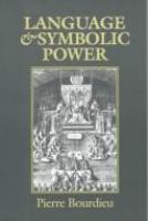 Language and symbolic power /