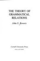 The theory of grammatical relations /