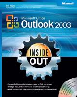 Microsoft Office Outlook 2003 inside out /