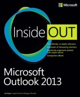 Microsoft outlook 2013 inside out /