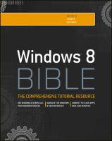 Windows 8 Bible /