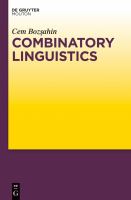Combinatory linguistics /
