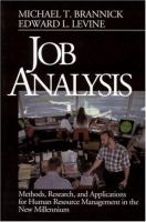 Job analysis : methods, research, and applications for human resource management in the new millennium /