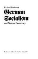 German socialism and Weimar democracy /