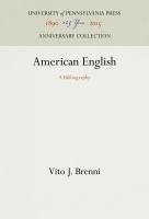 American English a bibliography,