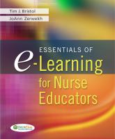 Essentials of E-Learning for Nurse Educators