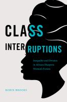 Class Interruptions Inequality and Division in African Diasporic Women's Fiction /