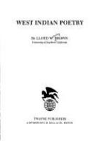West Indian poetry /