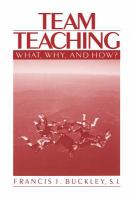 Team teaching : what, why, and how? /