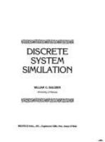 Discrete system simulation /