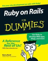 Ruby on Rails for dummies /
