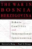 The war in Bosnia-Herzegovina : ethnic conflict and international intervention /