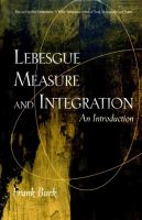 Lebesgue measure and integration : an introduction /