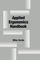 Applied ergonomics handbook /