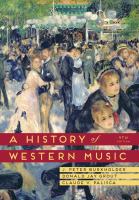 A history of western music /