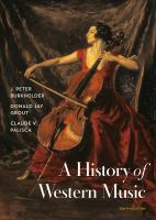 A history of western music /