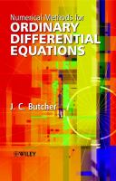 Numerical methods for ordinary differential equations