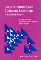 Cultural studies and language learning : a research report /