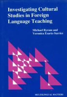 Investigating cultural studies in foreign language teaching : a book for teachers /