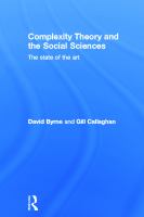Complexity theory and the social sciences : the state of the art /
