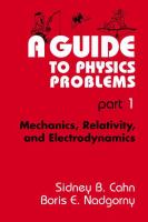 A guide to physics problems.