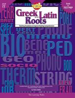 Greek and Latin roots : teaching vocabulary to improve reading comprehension /