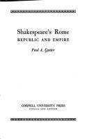 Shakespeare's Rome, Republic and Empire /
