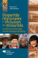 Disparités régionales et inclusion des minorités : les défis de la Chine après les Jeux olympiques de Beijing /