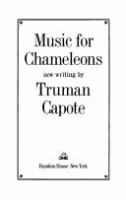 Music for chameleons : new writing /