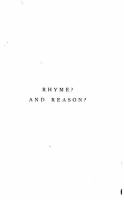 Rhyme? and reason? /
