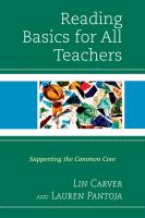 Reading basics for all teachers : supporting the common core /