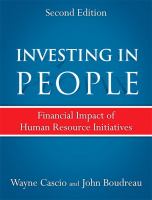 Investing in people : financial impact of human resource initiatives /