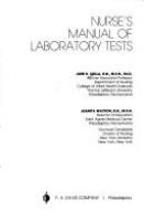 Nurse's manual of laboratory tests /