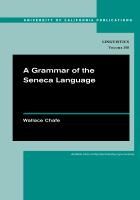 A grammar of the Seneca language /