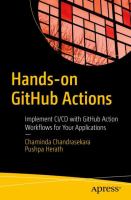 Hands-on GitHub actions : implement CI/CD with GitHub action workflows for your applications /