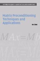 Matrix preconditioning techniques and applications /
