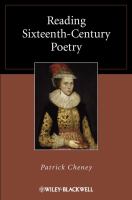 Reading sixteenth-century poetry /