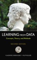 Learning from data : concepts, theory, and methods /