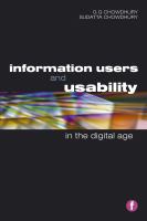 Information users and usability in the digital age /
