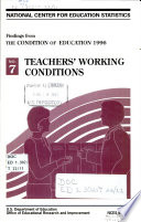 Teachers' working conditions.