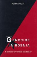 Genocide in Bosnia : the policy of "ethnic cleansing" /