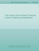 The impact of the global financial crisis on banking globalization /
