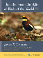 The Clements checklist of birds of the world /