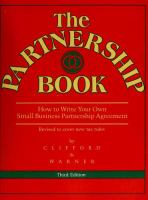 The partnership book : how to write your own small business partnership agreement /