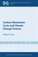 Carbon abatement costs and climate change finance /