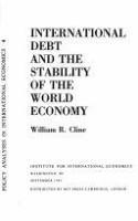 International debt and the stability of the world economy /
